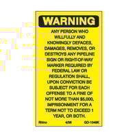 Thumbnail of Warning Vandalism Yellow