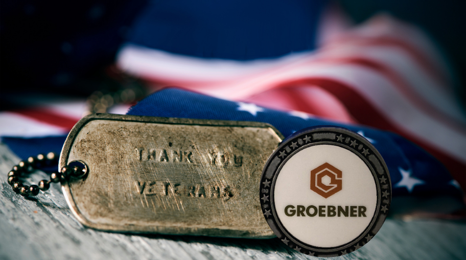 G R O E B N E R honor coin honoring veterans