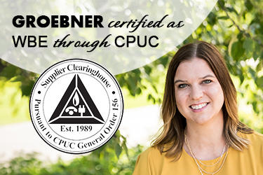 Certified as WBE through CPUC